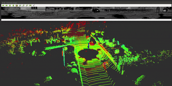 Exemple de nuages de points collectés par un Lidar 